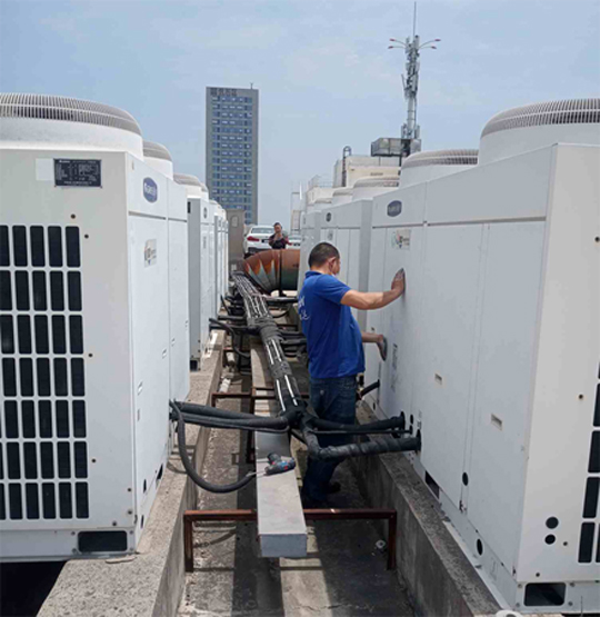 福海中央空调制热和不制冷系统维修方法